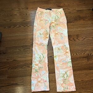 Jeans from Boston Proper. Vintage bloom print. Size 0